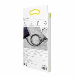 USB Kabelis Baseus Cafule melns / zeltains Lightning 100cm