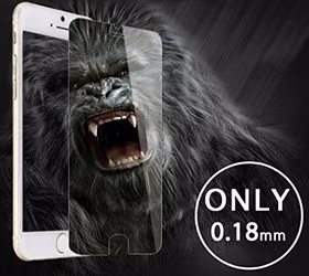 Screen protection glass "Gorilla 0.18mm" Apple iPhone 7/8 balts bulk