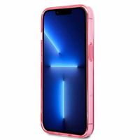 Karl Lagerfeld Gradient Ikonik Karl&Choupette viedtālruņa apvalks iPhone 13 Pro / iPhone 13 – rozā