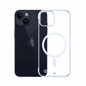 3mk Just20g Magnētiskais apvalks iPhone 14 Plus viedtālrunim - caurspīdīgs