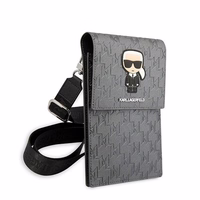 Karl Lagerfeld Ikonik Karl Monogrammas Plāksteru soma - sudraba