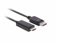 Lanberg CA-DPHD-11CC-0050-BK cable gender changer DisplayPort HDMI melns