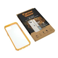 PanzerGlass ClearCase antibakteriālais viedtālruņa apvalks ar Military Grade sertifikātu iPhone 13 / 14 / 15 - caurspīdīgs dzeltens