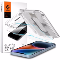 Spigen Glas.tR EZ Fit rūdīts stikls iPhone 13 / 13 Pro / 14 / 16e – 2 gab.