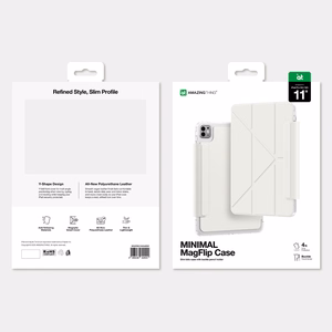 AmazingThing Minimal Mag maciņš iPad Pro M5 11", balts
