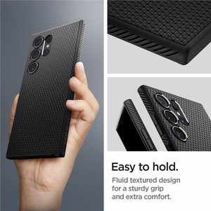 Spigen Liquid Air viedtālruņa apvalks Samsung Galaxy S24 Ultra - matēts melns
