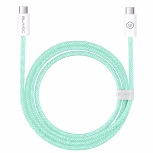 Blavec Kabelis Candy pīnēts - Type C uz Type C - PD 60W 3A 3 metri Apple CarPlay/Android Auto (CCA-CC3GN30) zaļš