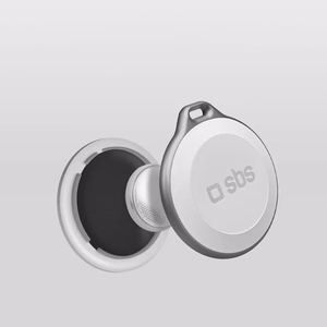 SBS Track My Circle ūdensizturīgs IP65 lokators, saderīgs ar Apple Find My - balts