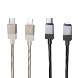 Kabelis USB C uz Lightning Hoco PD 27W 1 m X110 zelta