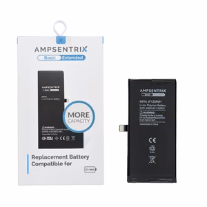 AmpSentrix Basic baterija iPhone 12 Mini (liela ietilpība 2500 mAh)