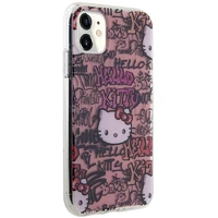 Hello Kitty IML grafiti viedtālruņa apvalks iPhone 11 / Xr - rozā