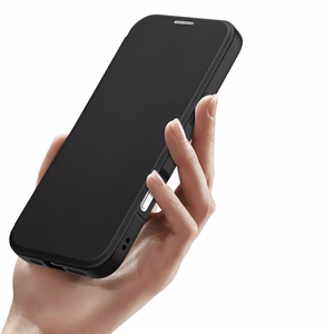 Dux Ducis Skin X Pro iPhone 16 Pro viedtālruņa apvalks ar MagSafe un atveramu vāciņu - melns