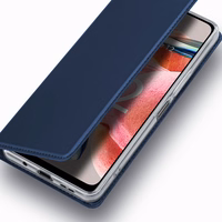 Dux Ducis Skin Pro viedtālruņa apvalks Xiaomi Redmi Note 12 Flip karšu maciņš statīvs zila