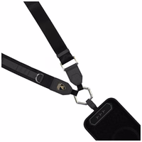 Uniwersalna smycz Lamborghini D1         Crossbody Webbing Strap melns