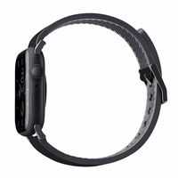 Uniq Straden ādas Hybrid siksniņa priekš Apple Watch 1/2/3/4/5/6/7/8/SE/SE2/Ultra 42/44/45/49mm - melns