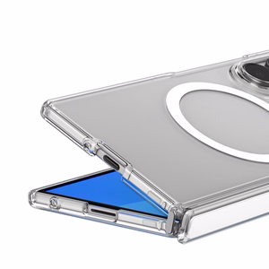 Spigen Ultra Hybrid Pro MagSafe vāciņš Samsung Galaxy Z Fold8 Ultra – caurspīdīgs un balts