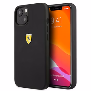 Ferrari FESSIHCP13SBK iPhone 13 mini 5.4" чёрный/чёрный жёсткий чехол Silicone