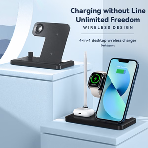 Bezvadu lādētājs Essager JG 4in1 melns 15W (iPhone / Apple Watch / Airpods / Pencil)