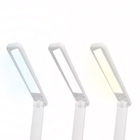 LED galda lampa 3W, 3000/4500/6000K, regulējama, 1200mAh, balta, LTC