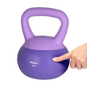 REBEL ACTIVE Soft Kettlebell mīkstā vinila svarbumba, 8 kg