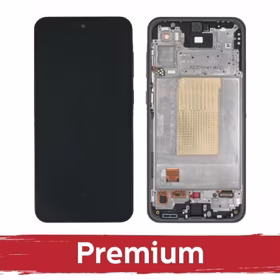 LCD ekrāns saderīgs ar Samsung A366 A36 5G ar rāmi / melns / OEM