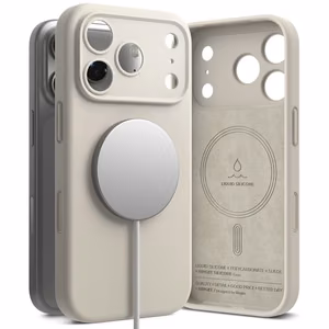 Ringke Silicone Magnetic MagSafe Чехол для iPhone 17 Pro - бежевый