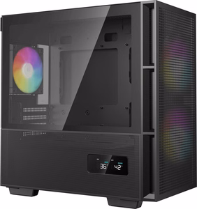 DeepCool CH360 DIGITAL Micro Tower melns datora korpuss