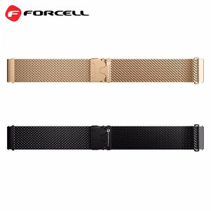 FORCELL F-DESIGN FS10 nerūsējošā tērauda siksniņa SAMSUNG Watch 22 mm melna
