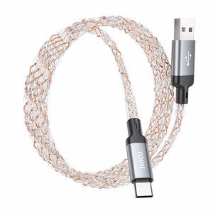 Кабель USB A to USB C Hoco 3A 1 м U112 серый