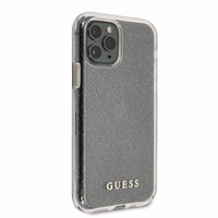 Guess GUHCN58PCGLSI iPhone 11 Pro sudrabains kietais apvalks Glitter
