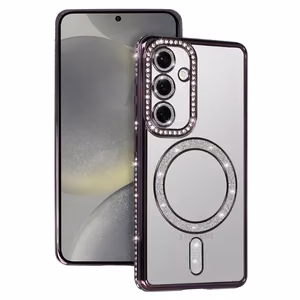 Bling Magsafe Case for Samsung Galaxy A56 5G purple