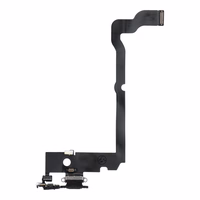 Uzlādes fleksis USB IPHONE XS MAX melns (lietots)