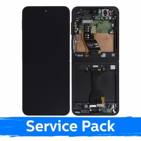 LCD displejs saderīgs ar Samsung F766 Z Flip7 (INNER) melns (Service Pack) (NF version)