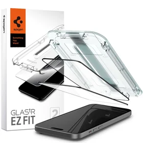 Spigen Glas.tR EZ Fit FC rūdītais stikls iPhone 15 Plus - melns 2 gab.