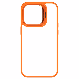 Tel Protect Viedtālruņa apvalks ar statīvu + kameras stikls Iphone 15 Pro oranža