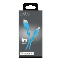 SBS TECABLEUSBIP589A USB-A - Lightning kabelis - zils