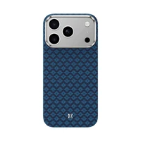 Benks Magnetic Armor Air Armor Grid Kevlar Case Metal Frame 600D (0070) priekš Iphone 17 Pro Max blue