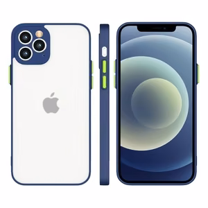 Milky apvalks silikona elastīgs caurspīdīgs apvalks Xiaomi Redmi 9T tumši zils