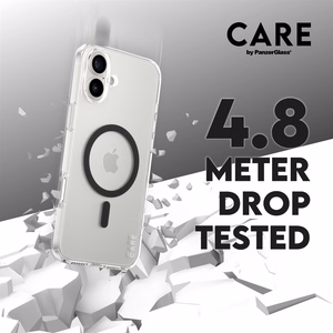 CARE by PanzerGlass Flagmanis viedtālruņa apvalks iPhone 16 Plus 6.7" melns/melns Magnētiskais 1347