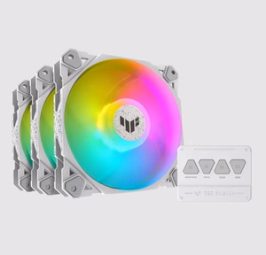 ASUS TUF GAMING TF120 ARGB WHITE EDITION 3IN1 gaisa dzesētājs 12 cm 3 gab.