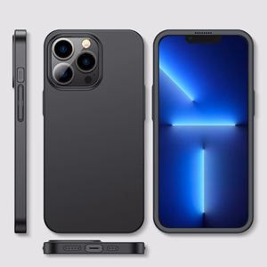 Joyroom 360 pilns viedtālruņa apvalks ar priekšējo un aizmugurējo vāciņu iPhone 13 Pro Max + rūdītā stikla aizsargstikls melns (JR-BP928 black)