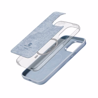 Crong Color Cover LUX Magnetic - iPhone 15 Plus MagSafe maciņš (zils)