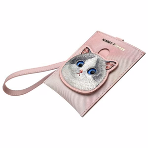 Nimmy Big Eyed Pet 2.0 Kaķa Maks kartes turētājs - rozā
