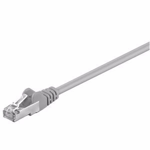 Goobay 50126 CAT 5e patchcable, F/UTP Grey RJ45 male (8P8C) RJ45 male (8P8C)