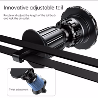 FORCELL F-GRIP MagFlex magnētiskais auto turētājs vējstiklam / paneļim / ventilācijas atverei melns