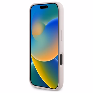 Karl Lagerfeld silikona viedtālruņa apvalks Nauble Heads Print Magnētiskais iPhone 16 - rozā