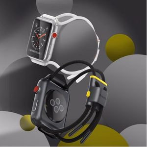 Siksniņa Baseus Lets go priekš Apple Watch Series 42 / 44mm balts/rozā