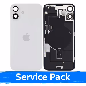 Back Cover Compatible With Apple iPhone 16 Plus / White / (Service Pack)