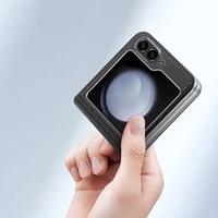 Dux Ducis Brill ādas apvalks Samsung Galaxy Z Flip 6 - melns