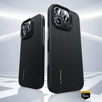 Benks Montage Magnētiskais Armor Air Kevlar viedtālruņa apvalks iPhone 16 - PC rāmis 600D+1500D (M063) - melns (m)